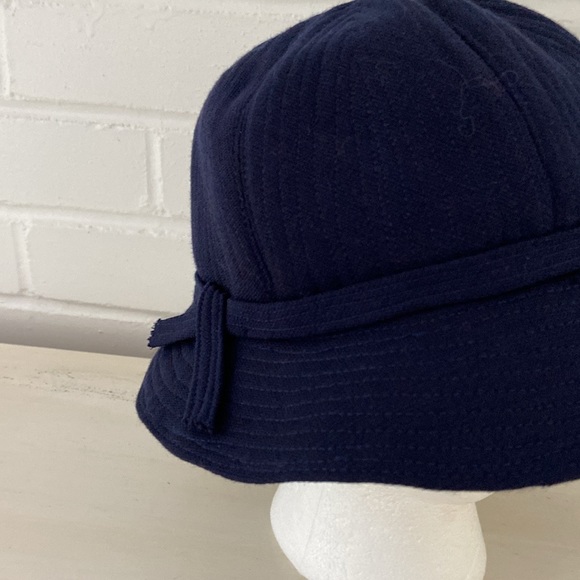 Classic Simple Style Vintage Navy Blue Womens Fashion Winter Hat - Picture 4 of 9